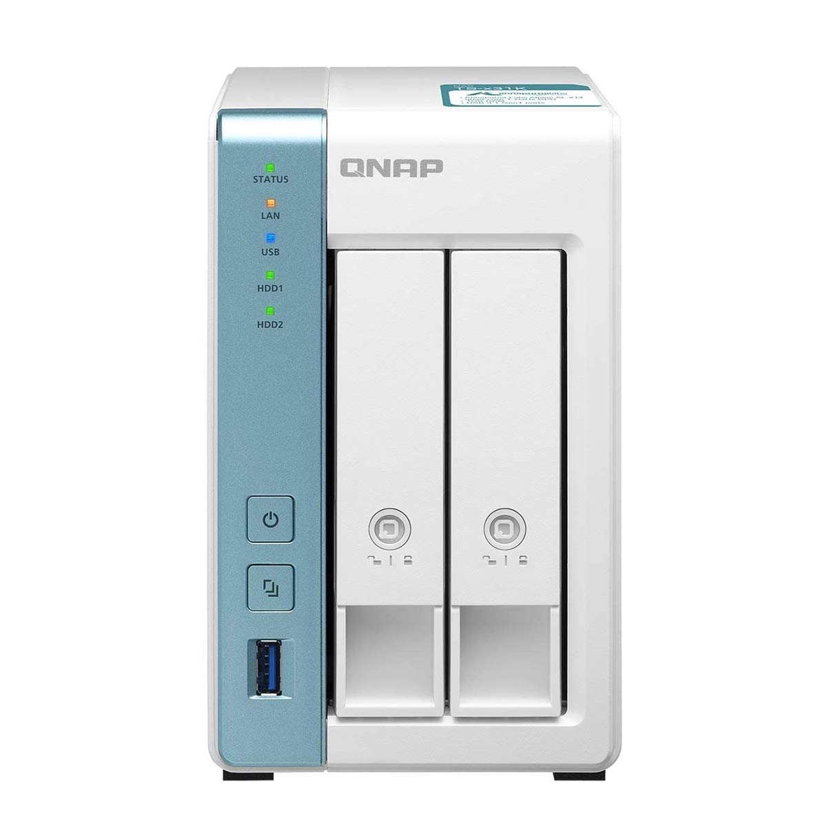 QNAP - 2-bay Nas TS-231P3-4G 4GB RAM : Amazon.it: Informatica